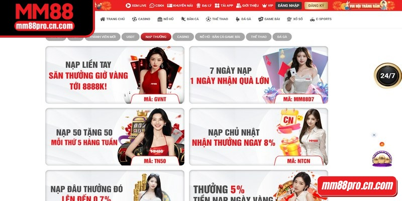 Khuyến mãi MM88 mở ra trải nghiệm cá cược đầy bất ngờ